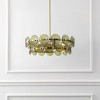 Martini 4 Light 25" Chandelier - CHA4064 - Green/Brass - Safavieh - 3 of 4