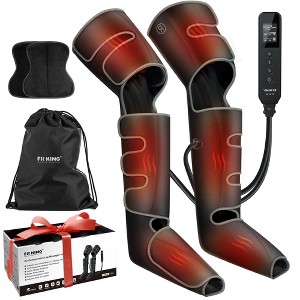 FIT KING Upgraded Full Leg Massager with Heat, Air Compression Massager Machine for Foot Calf & Thigh Muscle Relaxation and Recovery FSA/HSA Eligible - 1 of 4