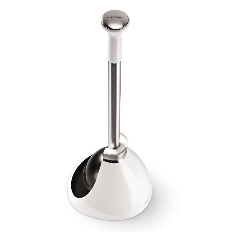 simplehuman Toilet Plunger with Caddy, 3 of 8