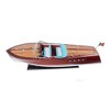 Riva Triton Painted Wooden Boat Model 10" H – Hand Built Replica By Old Modern Handicrafts - 2 of 4