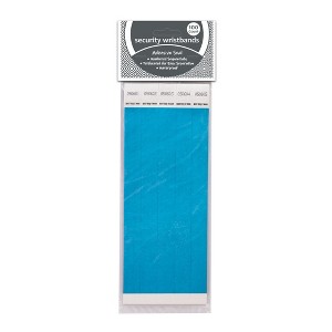 C-Line® DuPont™ Tyvek® Security Wristbands, Blue, Pack of 100 - 1 of 2
