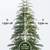 LuxenHome 3-Piece Artificial Trees with Lights and Flat Metal Stand, Holiday Set (3Ft, 4Ft, 5Ft) Green - 4 of 4