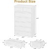 Jojoka 7 Drawer Dresser for Bedroom, Tall Wooden Chest of Drawers with Large Storage, Modern Dresser Organizer for Living Room, Entryway, Nursery - 3 of 4