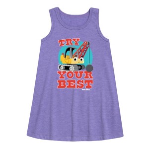 - Little Tikes - Try Your Best Graphic Sleeveless Aline Dress - 1 of 3
