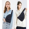 Anti-Theft Crossbody Sling Bag, Travel Chest Bag for Men & Women, Black Secure Shoulder Pouch - 2 of 4