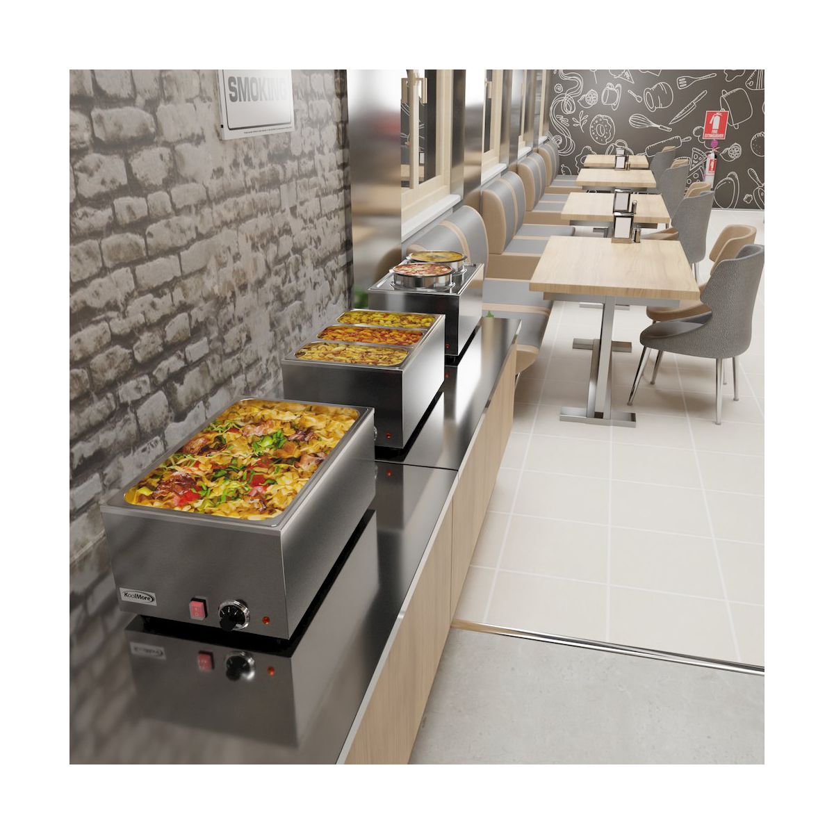 Koolmore 21 Qt. One-Section Electric Countertop Food Warmer - thumbnail 9