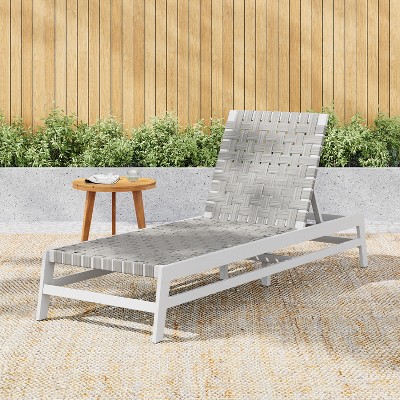 Christopher Knight Home Berywn Outdoor Acacia Wood Adjustable Chaise Lounge with Rope Seat