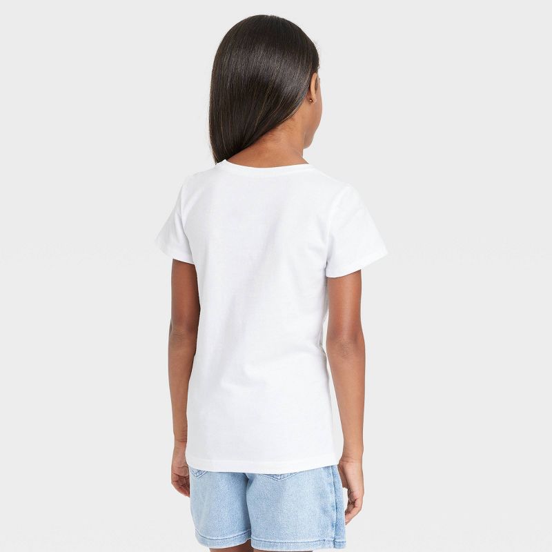 Girls' Nintendo Super Mario Short Sleeve Graphic T-Shirt - White, 3 of 8