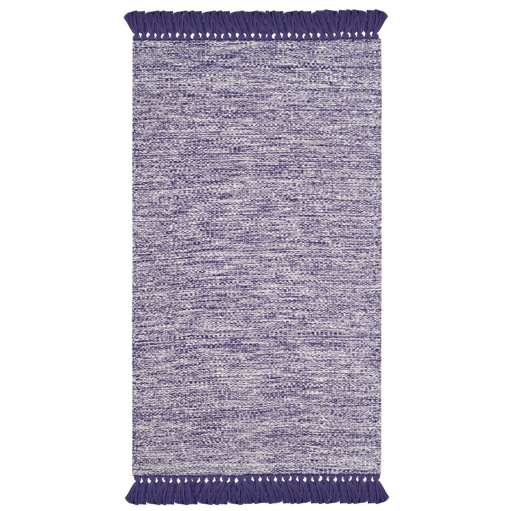 2'3inX7' Woven Spacedye Design Runner Rug Purple - Safavieh