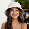 Dalix Lil Smile Cotton Bucket Hat Lightweight Outdoor Travel Beach Everyday Womens - 3 of 4