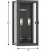 Progress Lighting Stature Collection 2-Light Outdoor Wall Lantern, Textured Black, Clear Glass Shade - image 2 of 2