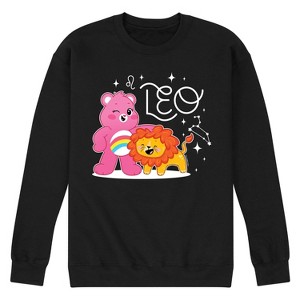 Men's - Care Bears - Leo Cheer Bear Graphic Fleece Sweatshirt - 1 of 4