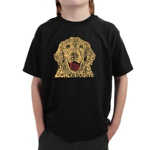 LA Pop Art Boy's Word Art T-shirt - Dog - 1 of 4