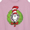 Women's The Cat in the Hat Cat Wreath Graphic Racerback Tank - Heather Orchid - 1X - 2 of 4