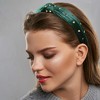 Unique Bargains Women's Velvet Heart Shape Stud Knot Headband 1.18 inch Wide - 3 of 4