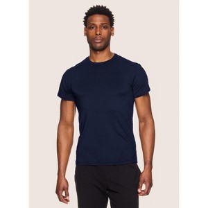 RBX Active Men's V-Neck Quick Dry Undershirts 2 Pack, Moisture Wicking Short Sleeve T-Shirts with Four-Way Stretch - 1 of 3