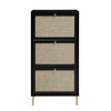 Bella Depot 3 Door Shoe Rattan Shoe Storage Cabinet - 4 of 4