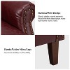 Gianluigi Transitional Vegan Leather Armchair with Nailhead Trim for Bedroom and Living Room| ART OF LIVING DESIGNS - 4 of 4