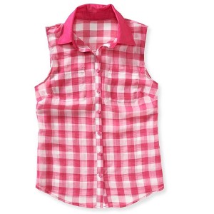 Aeropostale Womens Checkered Chiffon Tank Top - 1 of 1