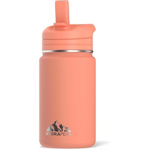 Hydrapeak Mini 14oz Kids Stainless Steel Insulated Water Bottle With Leak Proof Straw Lid - 1 of 4