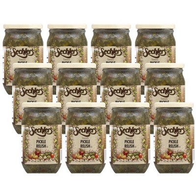 Sechler's Sweet Pickle Relish - 12 pack, 16 oz