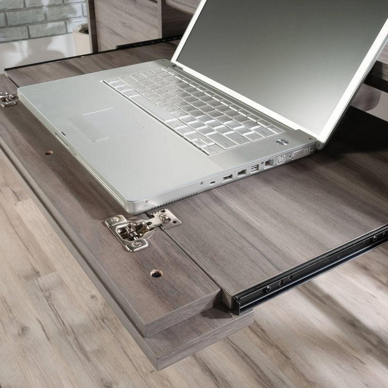 Sauder Clifford Place Desk with Keyboard/Mouse Slide Shelf Jet Acacia, 5 of 9