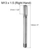 Unique Bargains High Speed Steel Straight Flute Metric Taper Plug Thread Milling Taps - 2 of 4