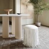Shag Me Performance Vegan Leather Ottoman Black - 2 of 4