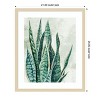 Amanti Art Reaching Snake Plant by PI Studio Wood Framed Wall Art Print - 4 of 4