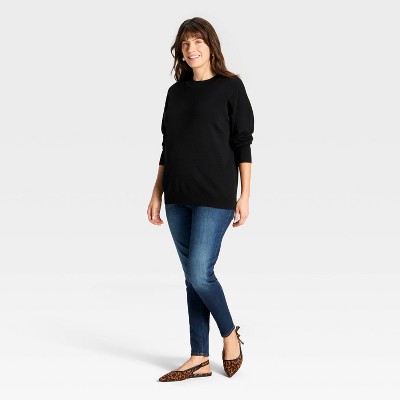 Crewneck Essential Maternity Pullover Sweater - Isabel Maternity by Ingrid & Isabel' - image 3