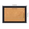 Amanti Art Nero Black Wood Framed Corkboard, Natural Cork - 4 of 4