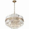 Crystorama Lighting Hayes 12 - Light Chandelier in  Aged Brass - 3 of 4