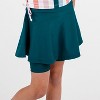 Calypsa Girl's Midi Swim Skort - 3 of 3