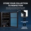 Newair Shadow Series Wine Cooler Refrigerator 33 Bottle Dual Temperature Zones, Freestanding Mirrored Wine Fridge with Double-Layer Tempered Glass - 3 of 4