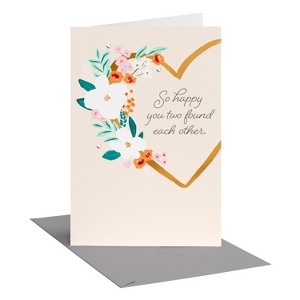 Carlton Cards 'So Happy You Found Each Other' Wedding Card - 1 of 4