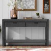 Mayeerty U_STYLE Console Table Entryway Table for Hallway Living Room with 2 Drawers and 1 Shelf - 4 of 4