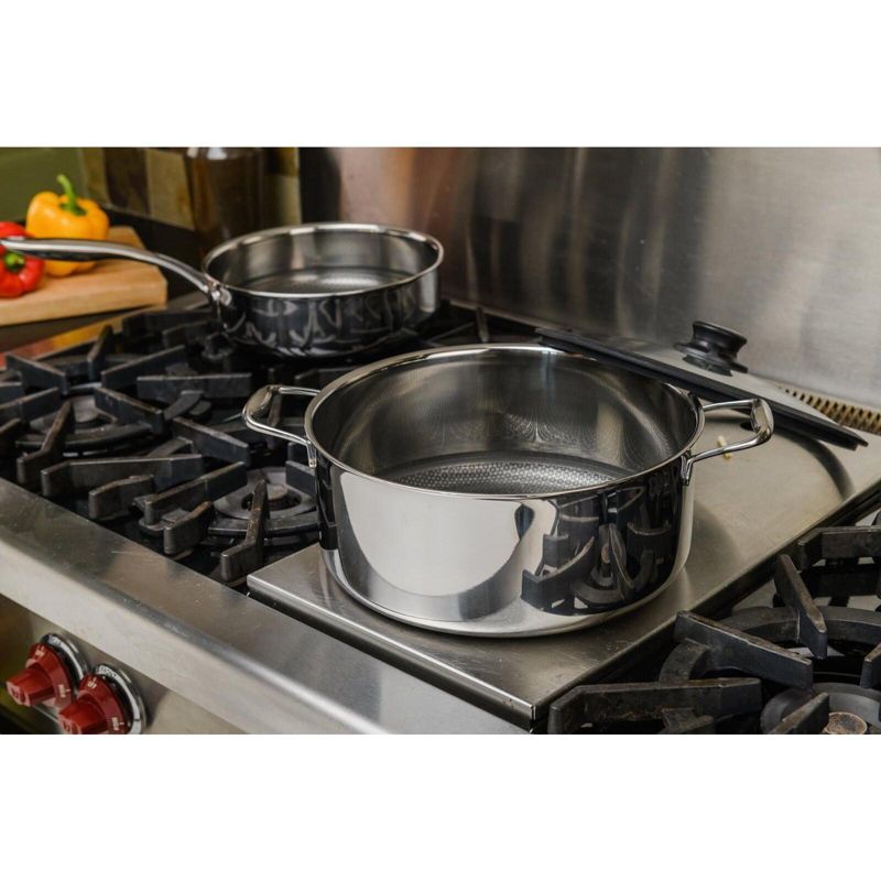 Frieling Black Cube, Stockpot w/ Lid, 11" dia., 7.5 qt., Stainless steel/quick release, 3 of 6