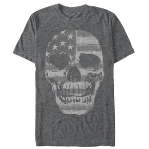 Men's Lost Gods Fourth of July  American Skull T-Shirt - 1 of 4