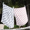 Bacati - Stars Boys Swaddling Muslin Blankets of 4 (Navy,Green, Red,Gray) - 4 of 4