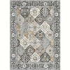 Area Rug - Washable Vintage Floral Print Boho Rug with Non-Slip Backing, Indoor Carpet for Entryway, Living Room, Kitchen, Bedroom Laundry Room - 2 of 4
