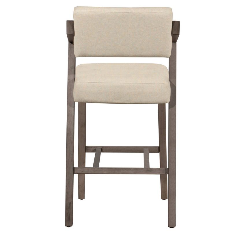 36&#34; Snyder NonSwivel Barstool Aged Gray/Ecru - Hillsdale Furniture, 6 of 14