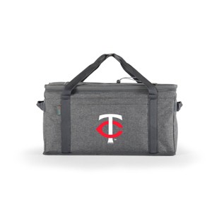 MLB Minnesota Twins 64 Can Collapsible Cooler - Heathered Gray - 1 of 4