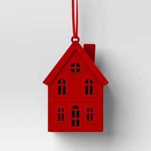 Christmas Metal Red House Ornament - Wondershop™ - 1 of 3
