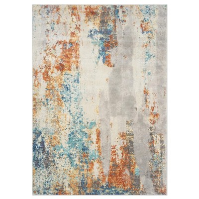 Luxe Weavers Euston Collection Multi 2x7 Modern Abstract Area Rug : Target