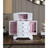 Stufurhome  Snow White Wood Jewelry Box with 3 Drawers and 2 doors - 4 of 4