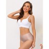 INSPIRE CHIC Women's Tummy Control Unlined High-Waisted Breathable Hipster Underwear 10 Packs - 4 of 4
