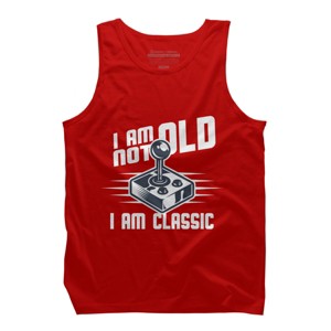 Men's Design By Humans I Am not Old I am Classic By nerdycorner Tank Top - 1 of 2