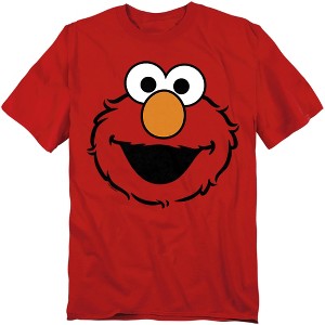Men's Sesame Street Elmo Full Face T-Shirt - 1 of 4