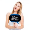 Big Dot of Happiness Funny Reunited Blue - Royal Blue School Class Reunion Party Photo Booth Props Kit - 10 Piece - 2 of 4