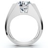 Pompeii3 Certified 5Ct Elon Signature Men's Bezel Diamond Ring 14k Gold or Pt Lab Created - 2 of 4